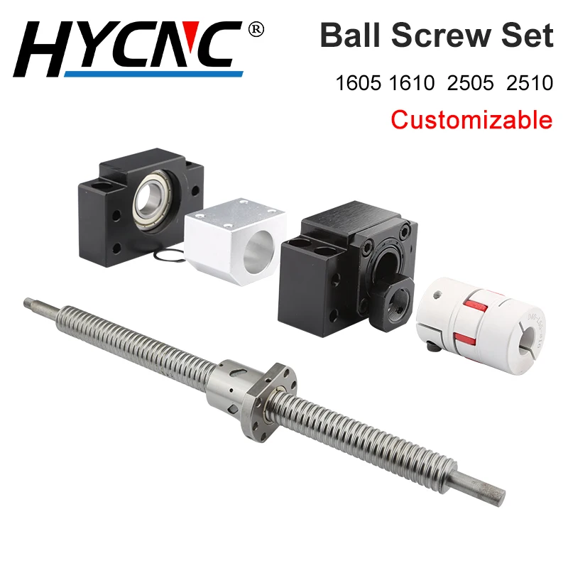 

CNC Machine Tool Parts SFU Set Ball Screw End Machining + Flange Nut + Nut Shell + BKBF End Support + Coupler