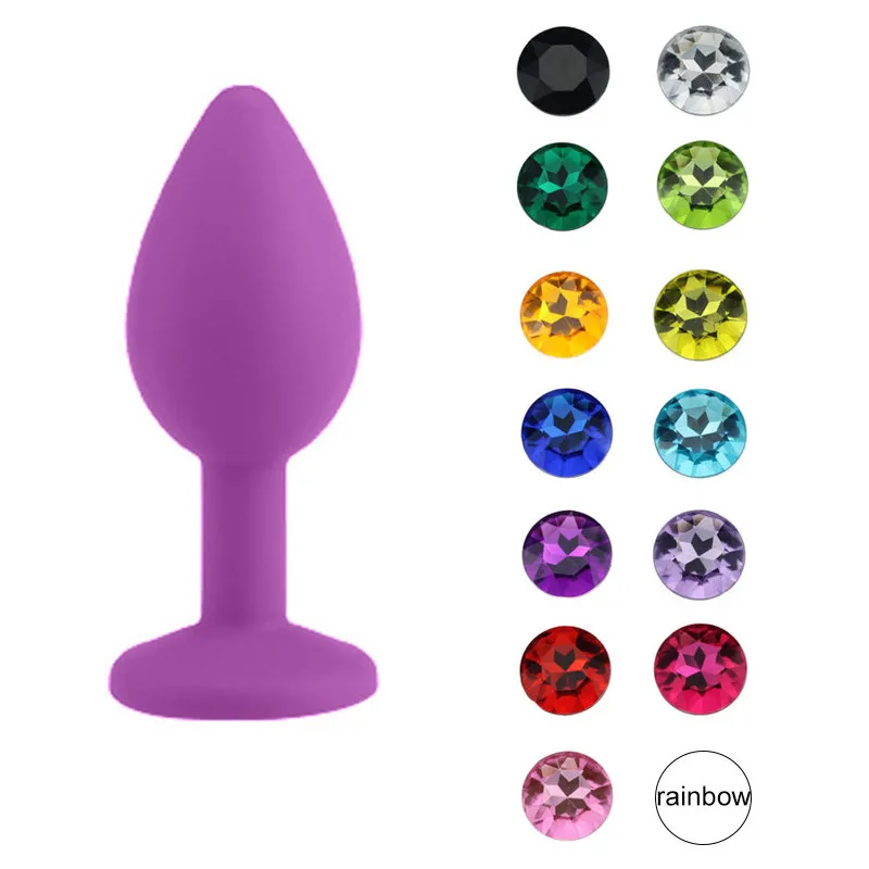 Силиконовая Анальная пробка анальная унисекс секс-пробка 3 разных размера