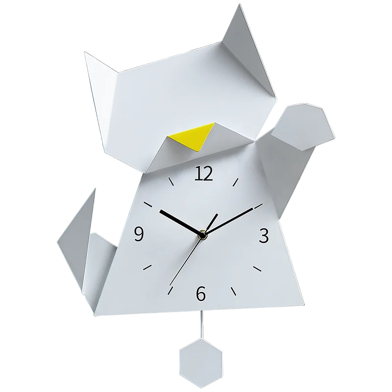 

Walking time precise personality creative wall clock simple installation children's clock structure stable living room modern si