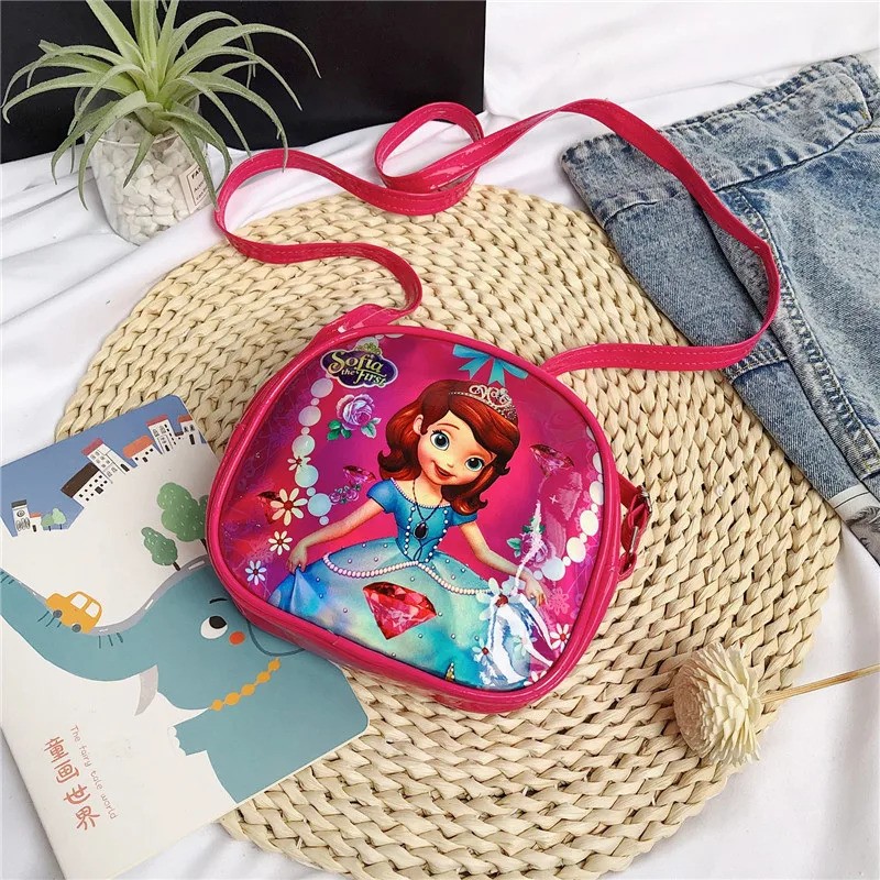 

Disney cartoon Frozen Princess Aisha fashion cute girl one-shoulder messenger handbag children outdoor travel storage bag