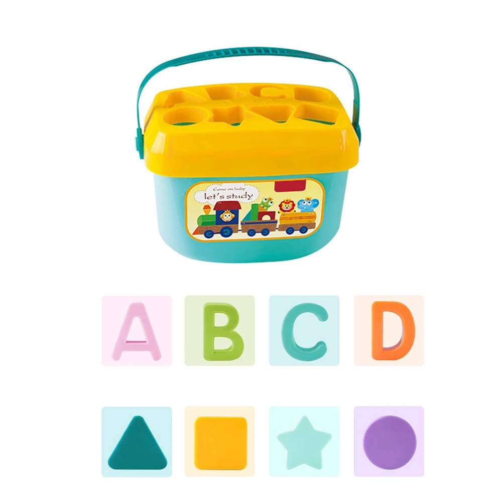 

Baby Cognitive And Matching Building Blocks Kids Early Educational Toys Montessori Intelligence Box Geometric Shape Sorter