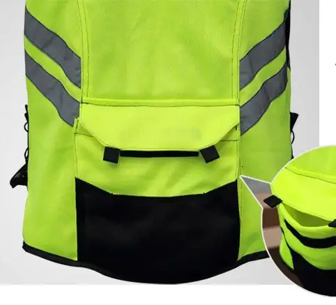 Новинка 2019 зеленый жилет для мужчин и женщин Светоотражающий Жилет большого