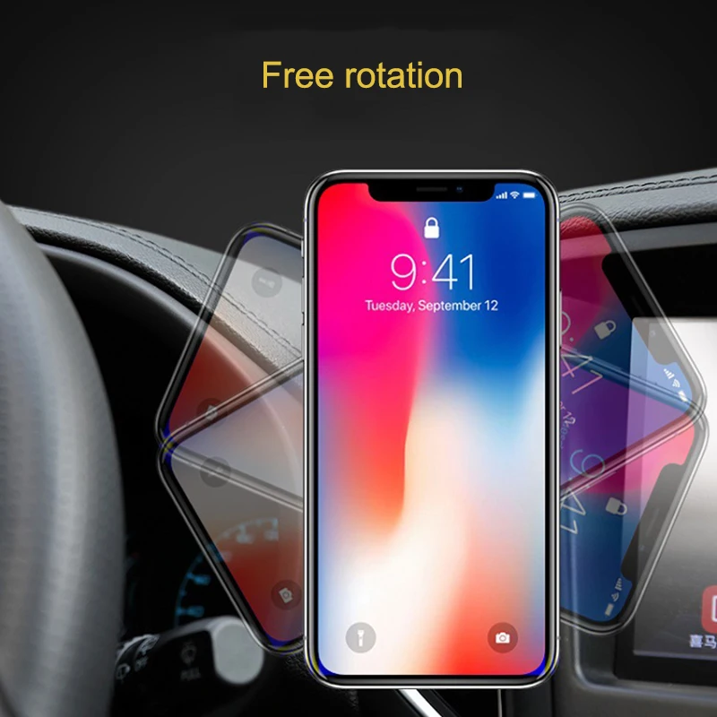 Вращающийся на 360 градусов Магнитный Автомобильный держатель для мобильного
