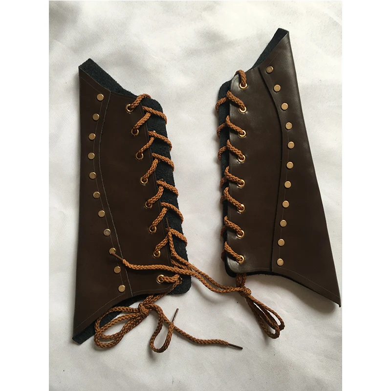 Для взрослых в средневековом стиле боевой воин Larp Рыцарь на запястье кожаная