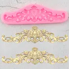 Барокко прокрутка рельефная граница силиконовая форма кекс Топпер инструменты для украшения тортов из мастики конфеты глина форма для шоколадной мастики