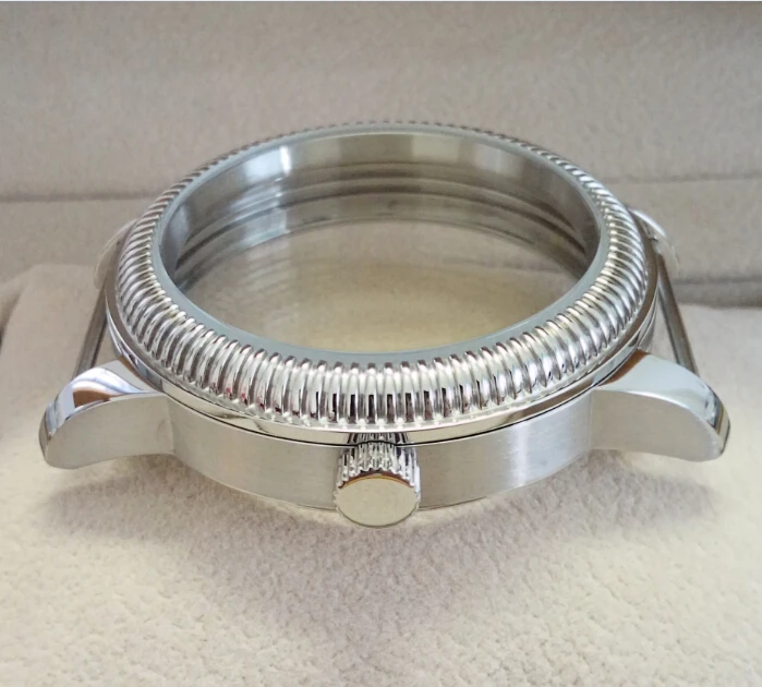 44 мм высокого качества 316L из нержавеющей стали корпуса часов Калибр ETA 6497/6498