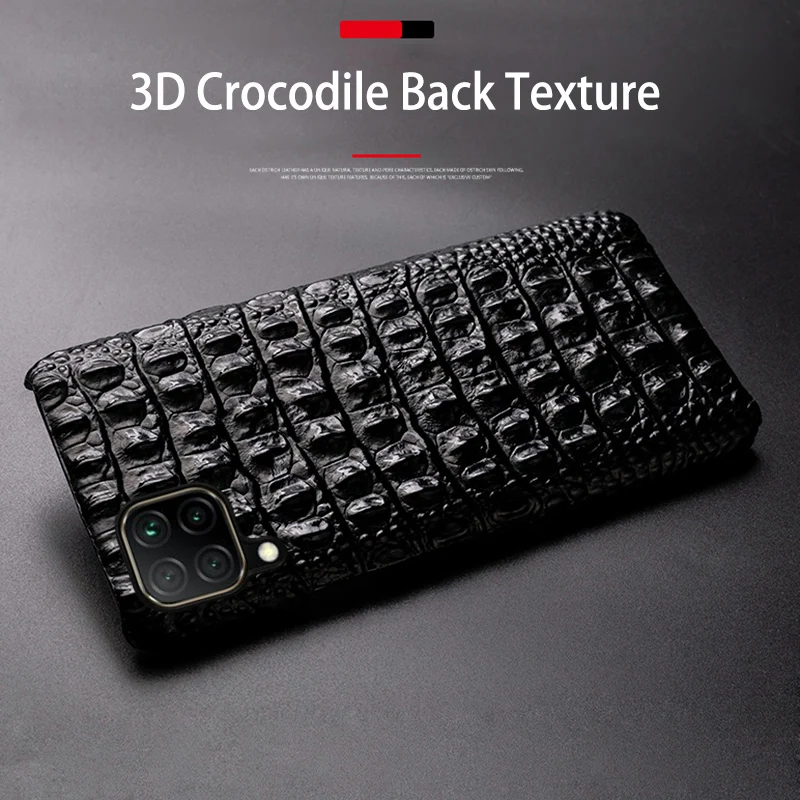 Высококлассный мужской чехол из натуральной кожи для телефона Huawei P40lite Воловья