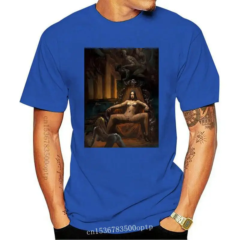 

Men t shirt Retro Style Gothic Sexy Queen Hot Sale Summer Tees Crew Neck Black Tops to 4XL women