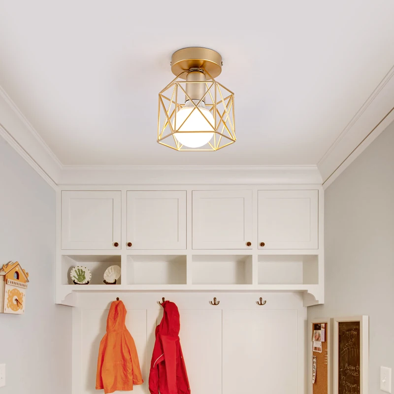 

Nordic Minimalism Gold Shade home decoration modern ceiling lights Metal Household Accessories led ceiling lamp