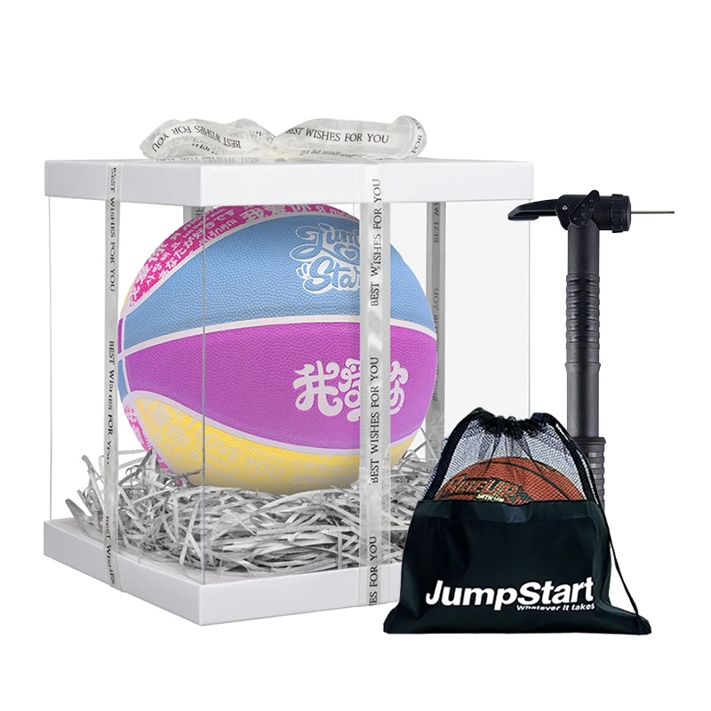 

Баскетбольный мяч JRS с изменением цвета для помещений и улицы, Размер 7, уличный Мяч Для Баскетбола 29,5 дюйма, подарок на день Святого Валентин...