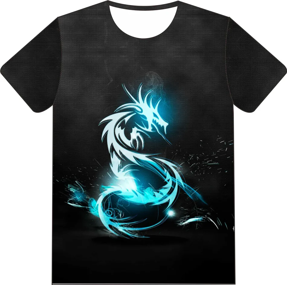 Детская 3D футболка с аниме детская забавная рисунком земли моря травы животных