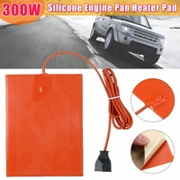 300w 15x20cm car engine pan sump tank silicone heater pad waterproof engine oil tank heating pad with useu plug