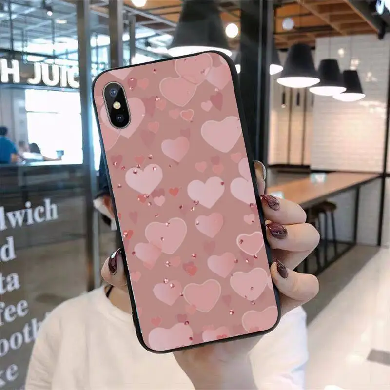 

Gold Rose Love heart Phone Case for iPhone 11 12 pro XS MAX 8 7 6 6S Plus X 5S SE 2020 mini
