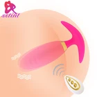 SSTINT Беспроводная Анальная пробка массажер простаты взрослый гей продукт мини-пуля Стимулятор клитора Вибратор Интимные Игрушки для женщин