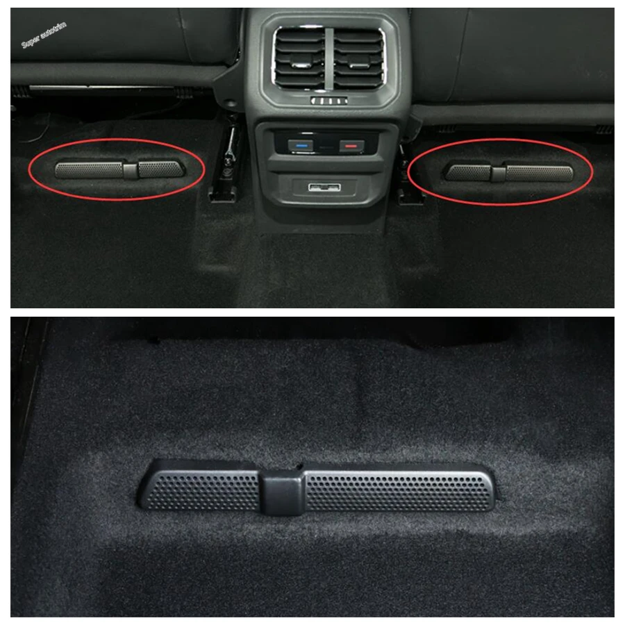 

Lapetus Under Seat Heat Floor Air Conditioner AC Vent Outlet Cover Trim Accessories Interior Fit For Skoda Kodiaq 2017 - 2020
