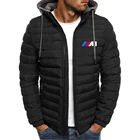 Качественная мужская зимняя куртка BMW, новинка 2020, хлопковые куртки, модный топ на молнии, однотонная верхняя одежда, спортивные пальто