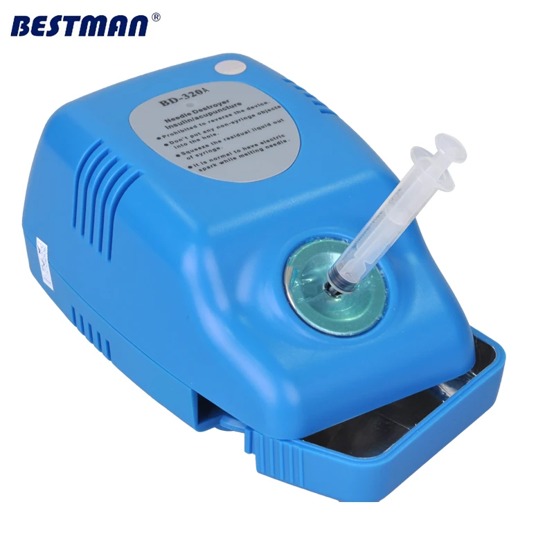 

Bestman BD-320A Syringe Needle Destroyer Disposable Needle Burner Melt Syringe Needles melt the needle instantly