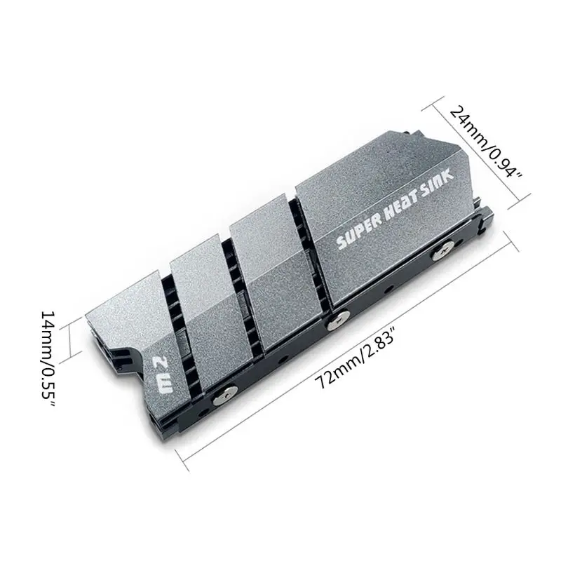 1 комплект M.2 SSD NVMe NGFF теплоотвод алюминиевый радиатор с термоподставкой для M2 2280