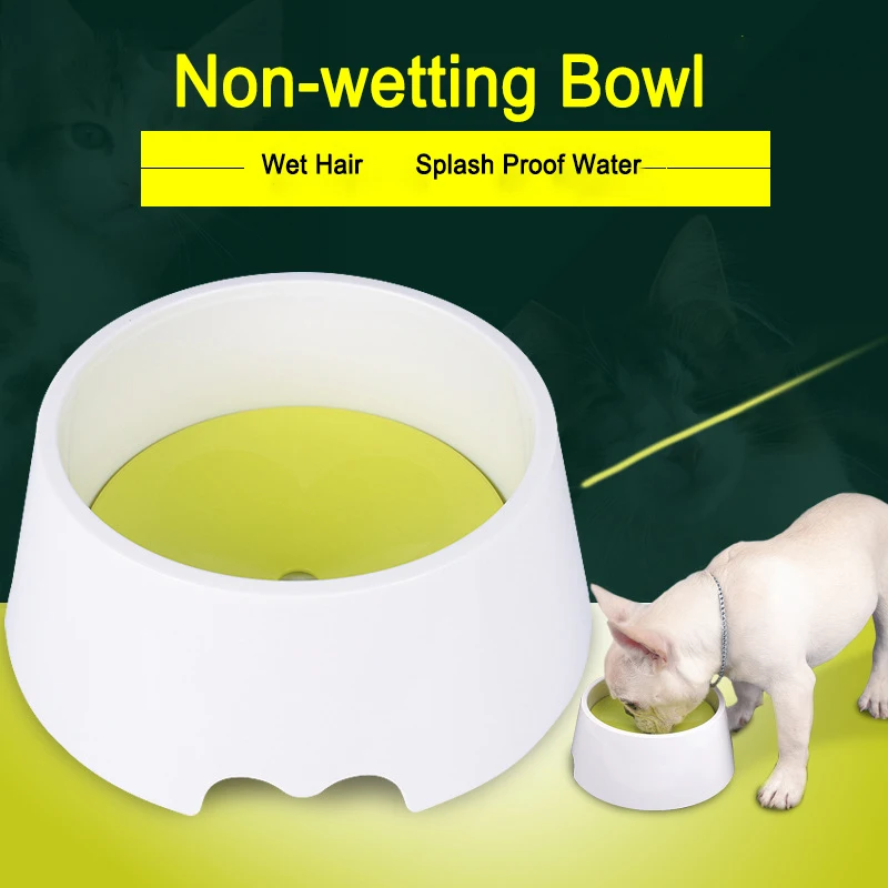 

Dog Water Bowl Floating Bowl Slow Water Feeder Drink Dispenser Anti-Overflow Pet Fountain 1000ml Splash-Free Water Bowl