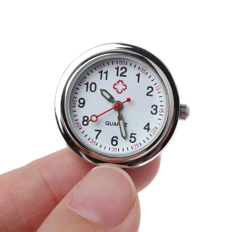 

Fashion Nurse Watch Newly Doctor Pocket Watches Acrylic Chest Hang Clip Portable Silver Charm Jewelry Women Lady Gifts