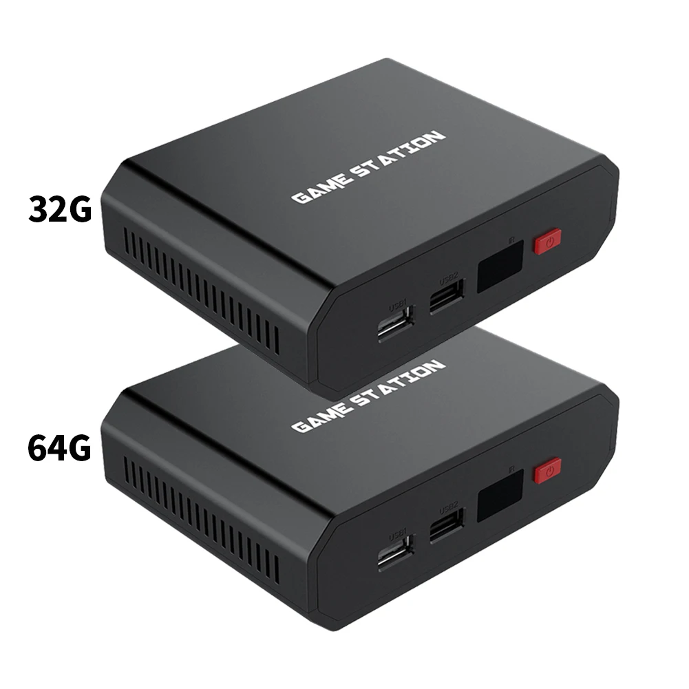 

Портативная игровая приставка 64 Гб 32 Гб HDMI + беспроводной контроллер 2,4 ГБ с двумя ручками, геймпад, ТВ 10000, симулятор, игровой плеер