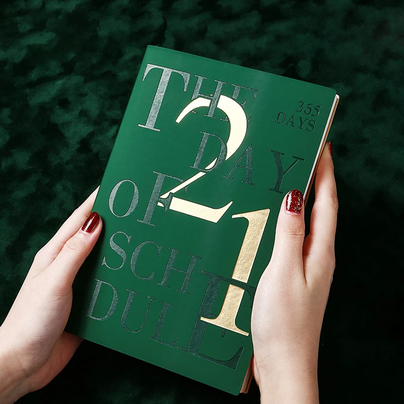 Повестки дня 2021 планировщик A5 дневник Бизнес Тетрадь с ручкой еженедельно