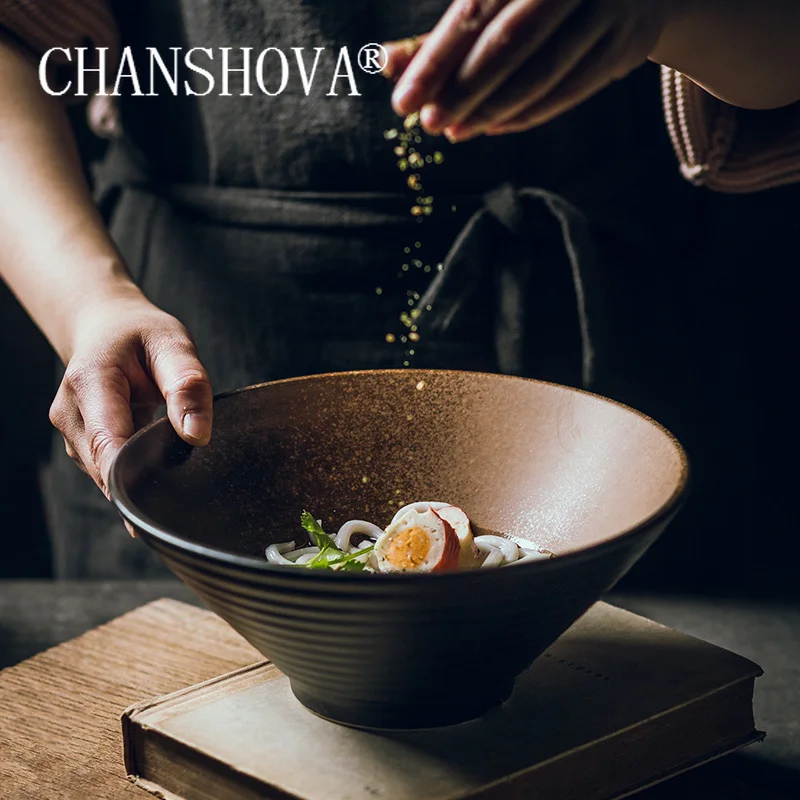 Фарфоровая керамическая миска CHANSHOVA H042 Салатница с цветной глазурью в китайском