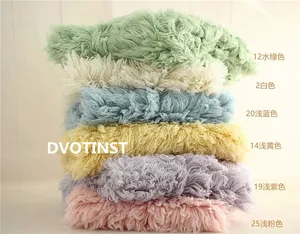 Dvotinst детский реквизит для фотосъемки из натуральной шерсти фон одеяло коврик корзина наполнитель Новорожденный Фотография Аксессуары Реквизит