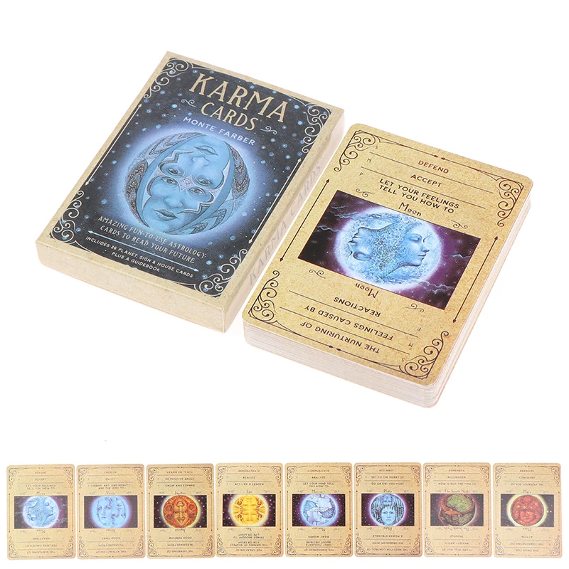 

Karma Oracle Cards Fortune Telling Divination Tarot Deck Family Party Leisure Table Game