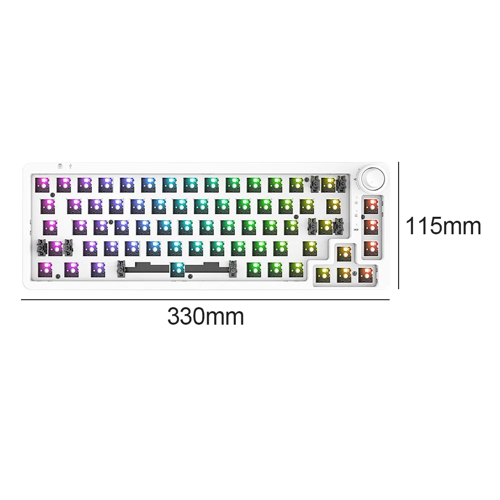 68 клавиш RGB 3 режима 60 процентов NKRO DIY механический Hotswap наборы для клавиатуры |