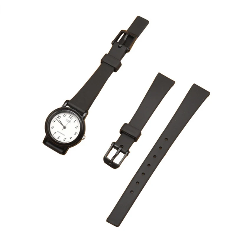 

Высококачественный черный резиновый сменный ремешок для Casio LQ LQ-139 130/140 12 мм умные часы прочный водонепроницаемый эластичный браслет