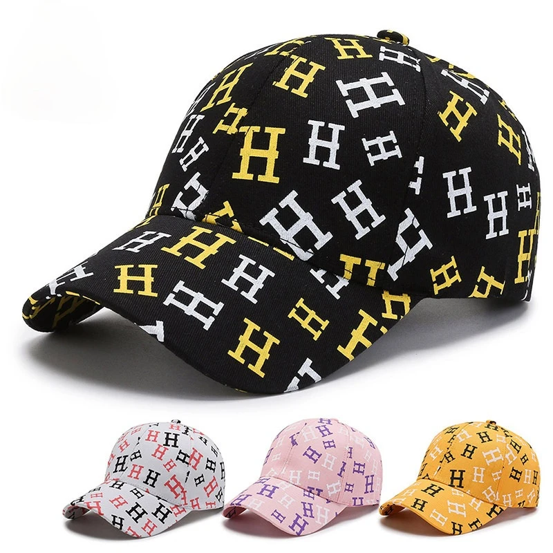 

New Men Women Alphabet Graffiti Hats Washed Cotton Baseball Cap Snapback Hat Summer Hip Hop Fitted Caps Bone Gorras Para Hombre