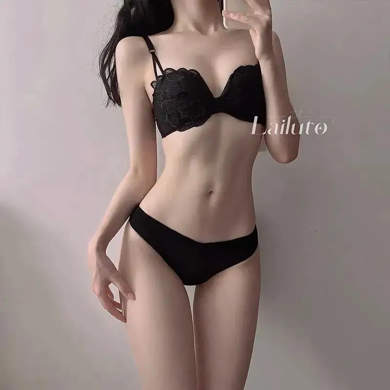 French Sexy Girl With Butterfly New Collection Bra Female Lace Underwear Brief Women Lingerie Sets