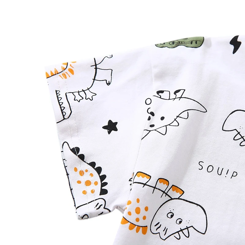 

2pcs Baby Boy Clothes Summer Newborn Kids Baby Boys Tops T-shirt Letter Pants Shorts Clothes