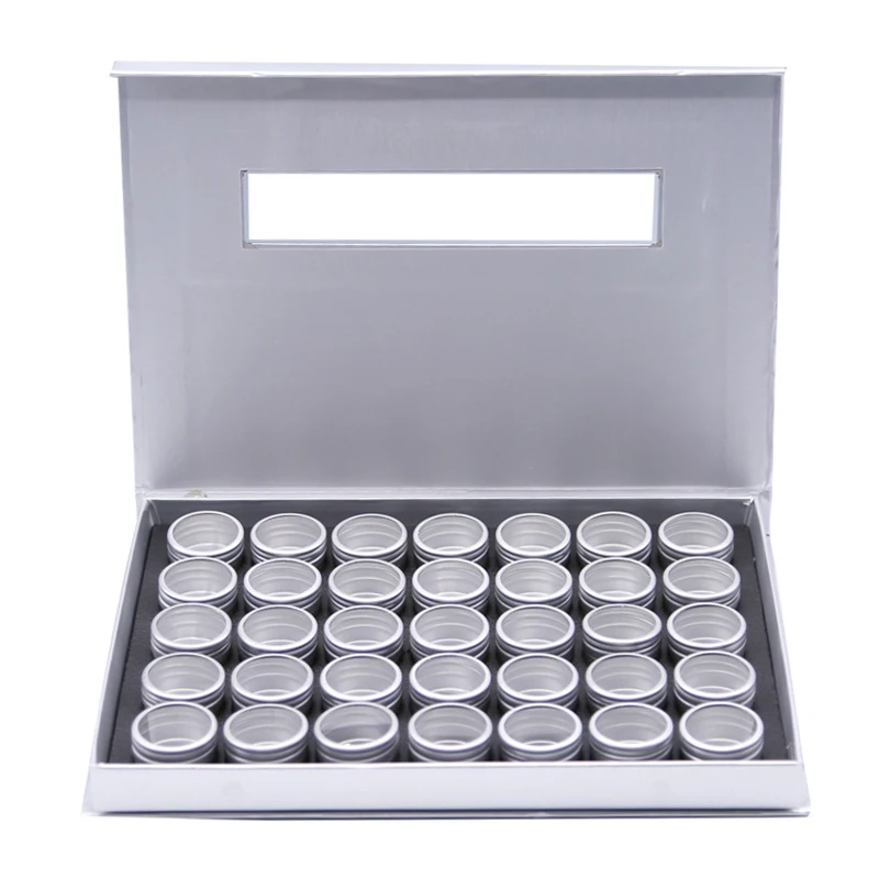 

35 Plaid Diamond Painting Storage Box Aluminum Nail Art Jewelry Box Diamond Painting Accessories Japan Style New Arrival