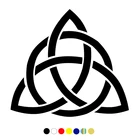 CS-554#13,6*15см Кельтский кнот Трикетра Троицы Кельты - символ водонепроницаемые наклейки на авто наклейки на машину наклейка для авто автонаклейка стикер