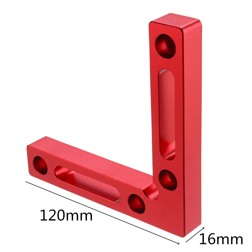 

Upgrade Aluminium Alloy 90 120x120mm Precision Clamping Square Woodworking Machinist Square Right Angle Positioning Ruler