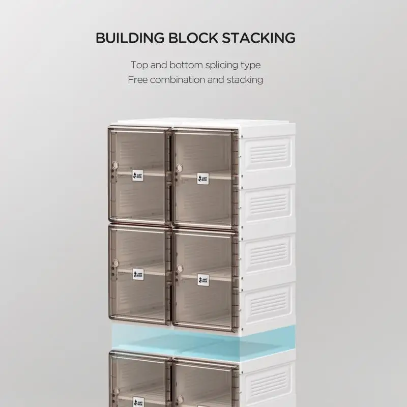 Прозрачный Магнитный акриловый Штабелируемый прозрачный шкаф для обуви дома