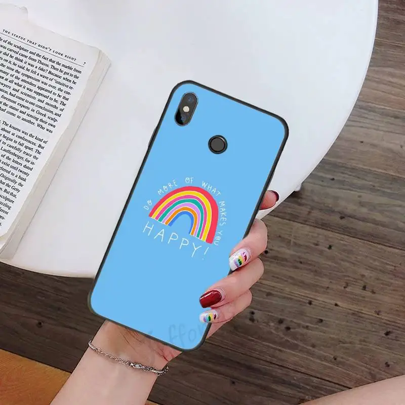 

positively Sunshine Rainbow Phone Case For Xiaomi Redmi note 7 8 9 t k30 max3 9 s 10 pro lite