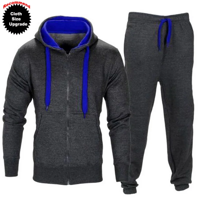 Мужской спортивный костюм LAAMEI комплект из 2 предметов толстовка на молнии с