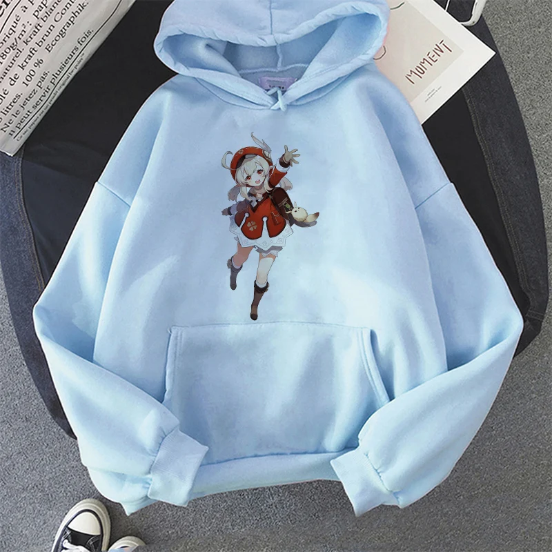 

Genshin Impact Kawaii Ulzzang Graphic Hoodies Sweatshirts Women Harajuku Hoody Japanese Aesthetic Tops Clothes Streetwear