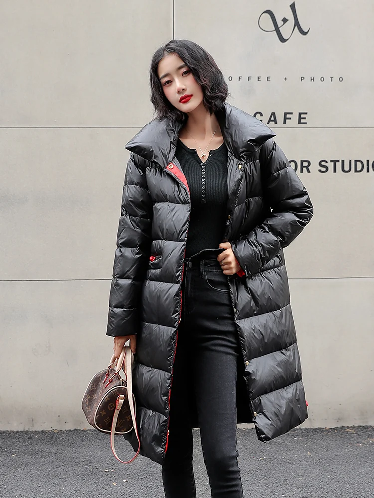 

JCHB 2021 Women's Down Jacket 90% White Duck Down Coat Female Korean Women Parkas Casual Autumn Winter Mujeres Abrigos Pph2781