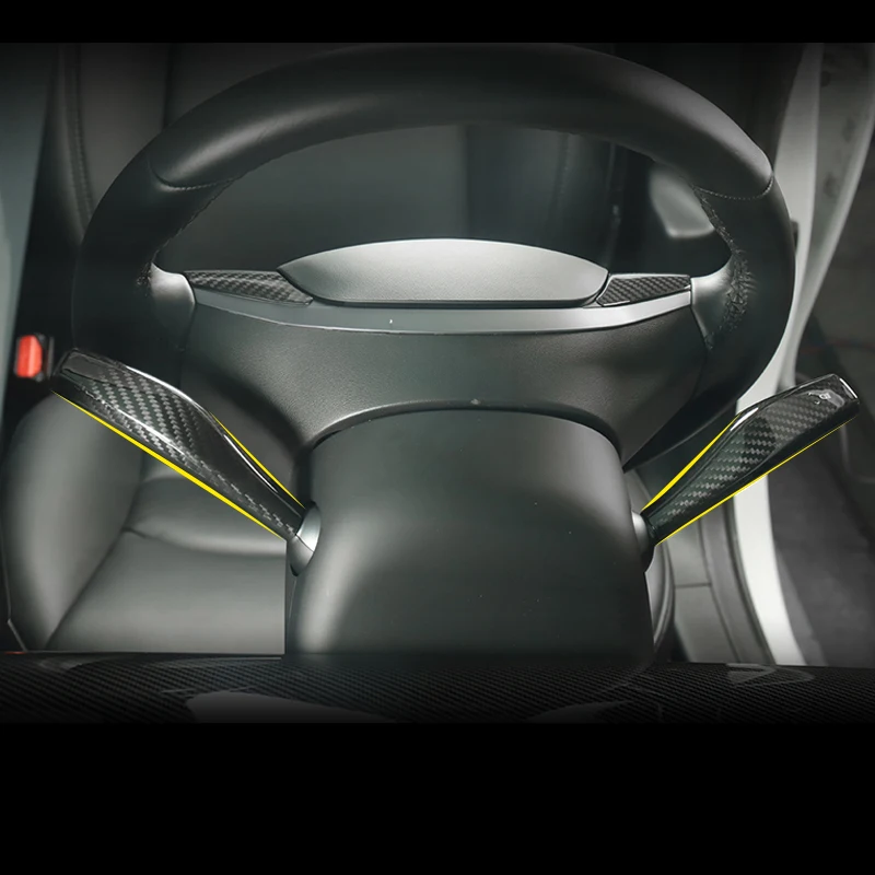 

Interior Remodel Patch for Tesla Model3 and Tesla ModelY Car ABS Black Red White Column Shift Protection Cover Car Accessories