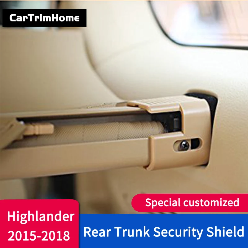 2015 2016 2017 2018 Highlander аксессуары для Toyota задний щит безопасности грузовой Чехол тент 7