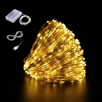 copper wire led string lights christmas decoration for home christmas ornament xmas tree hanging new year 2022 merry christmas