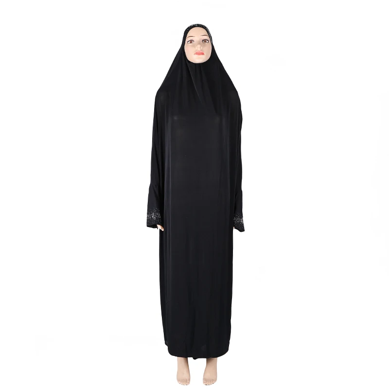 Ramadan Muslim Dress Prayer Garment with Sleeve Long Women Khimar Abaya Moroccan Kaftan Robe Arab Jilbab Modest Vestidos | Тематическая