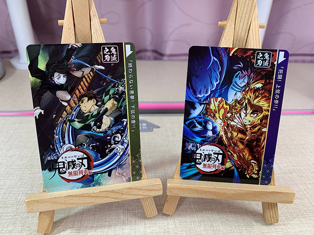 

6pcs/set Kimetsu No Yaiba Demon Slayer Refraction Hobby Collectibles Game Anime Collection Cards