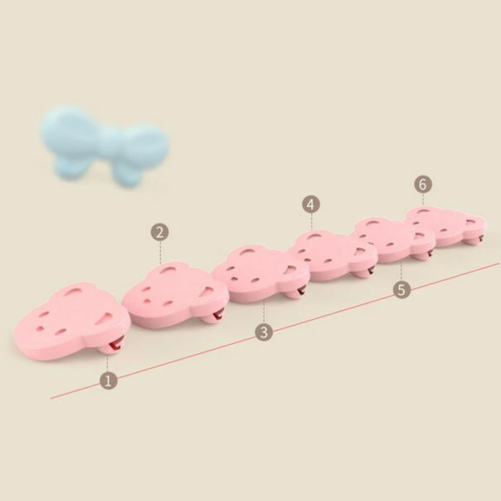 Зажим для слюнявчика в форме медведя 6 шт. | Детская одежда и обувь