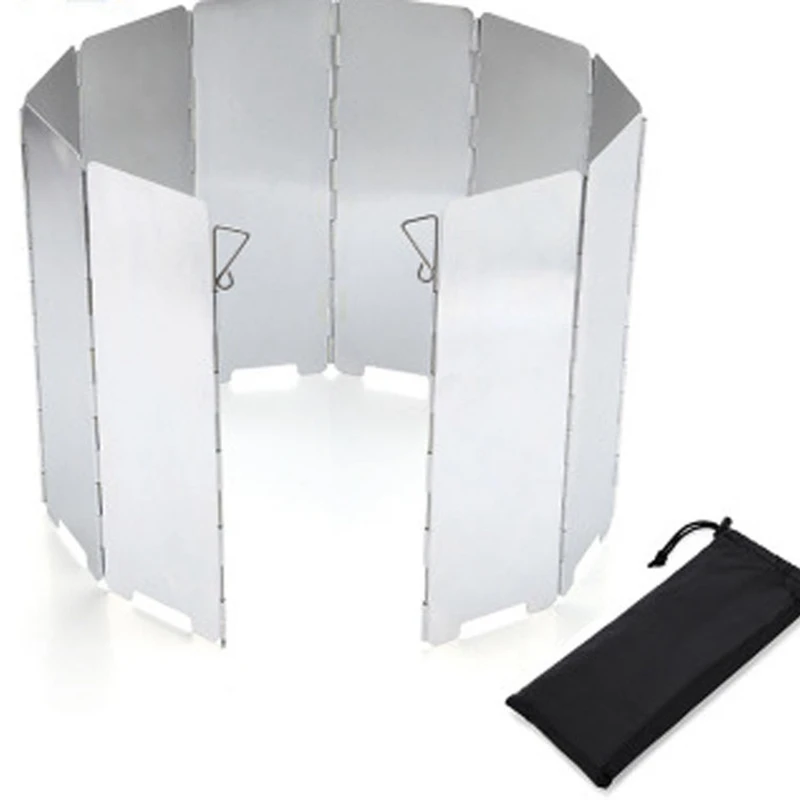 Складная газовая плита ветрозащитная горелка из алюминиевого сплава 10 тарелок