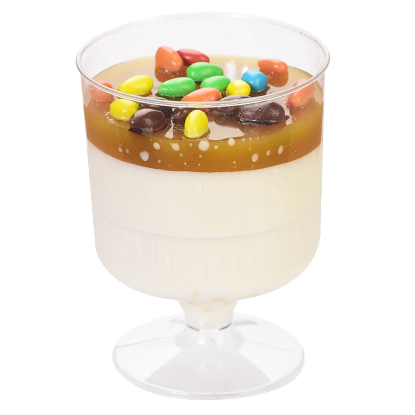 

Promotion - 10/pack, Home Party Wedding Disposable Plastic Tableware Supplies, 63*85mm/160ml Dessert Cup